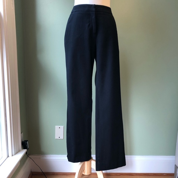 Doncaster Pants - Doncaster Cotton Black Long Pants Slacks - Size 6